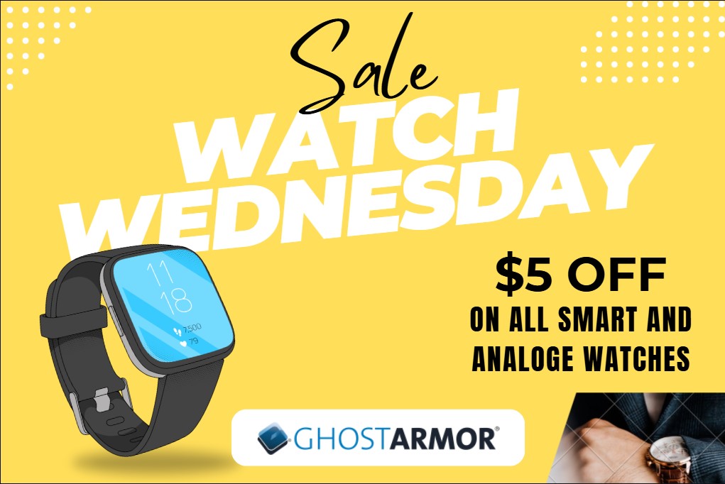 Ghost Armor-Midweek deals that truly shine—armor your watch and save some dime!
Bring in your smart or analogue watch every Wednesday and receive a flat $5 off a new armor installation. Top-tier protection at one of our most affordable prices. #ghostarmor #staytrue #stoneroadmall