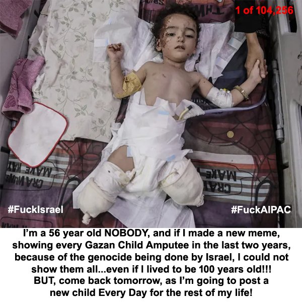 BrianEBarnhous1's tweet photo. Im going to make a new pic everyday!  #FuckIsrael. #FuckAIPAC https://t.co/uvUHD39o54