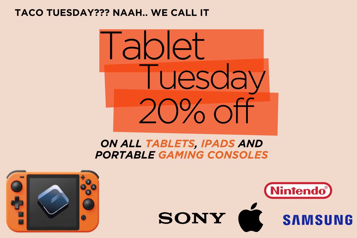 Ghost Armor
Enjoy 20% off any new tablet armor every Tuesday at our kiosk in Stone Road Mall. Simply bring in any tablet, iPad, or gaming console, and we’ve got you covered with premium protection. #ghostarmor #staytrue #stoneroadmall