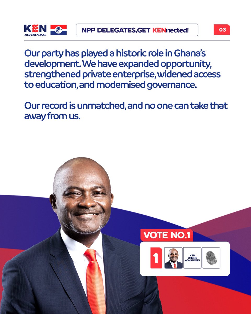 realKenAgyapong's tweet photo. Excerpts of my speech to NPP delegates on the future of our party
#KenSpeaks
#GETKENnected
#VoteNo1
#Ken2028 https://t.co/AQdr4B3Fxg