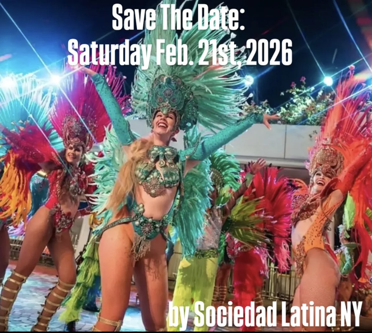 FIESTASLATINANY's tweet photo. 02.21.26 - NYC, Save The Date to live the joy of the CARNAVAL DO BRASIL 2026 in NYC, all details will be posted soon, spread the word, warm up with the heat of this tropical celebration in this cold NYC winter!
Follow us for more details: https://t.co/1Nj4ORWGor https://t.co/BgwVD2EGfn