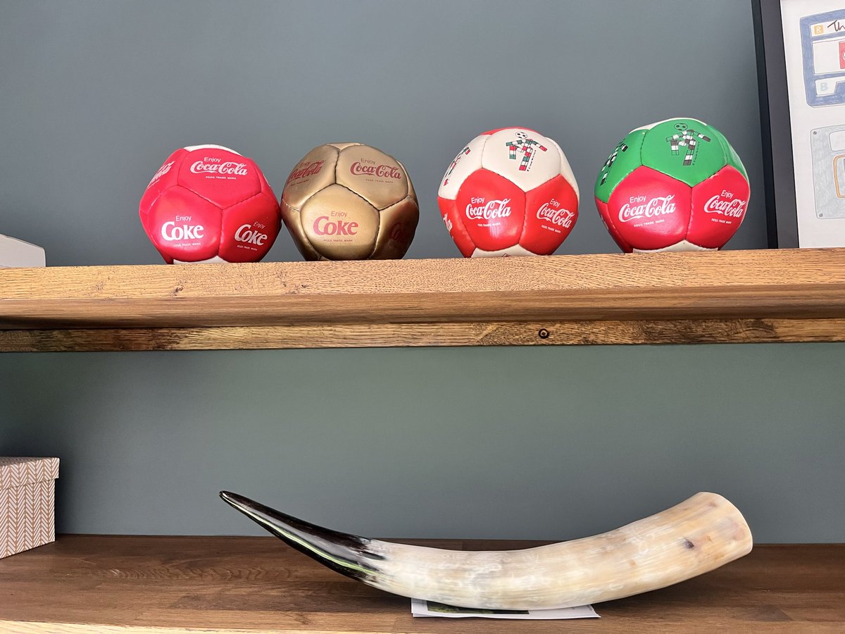 iheartRushmore's tweet photo. @footydevotion Had the gold and red &amp; white one since 1990 (never been kicked) but completed the set recently at a cost I have not shared with my family https://t.co/DSTSix1rLJ