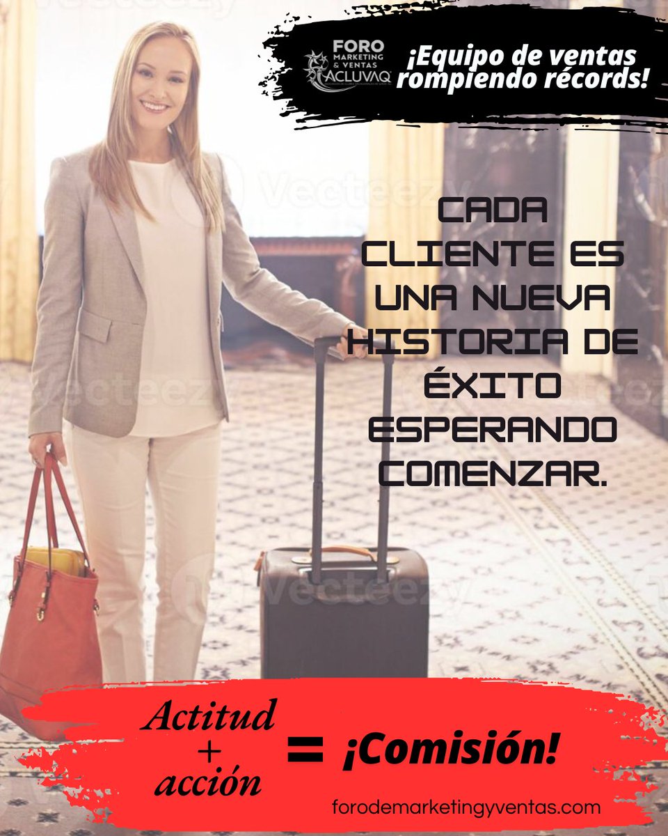 ForoAcluvaq's tweet photo. Cada cliente es una oportunidad para conectar, entender necesidades únicas y construir una relación duradera.
#Equiposrompiendorecords #Actitud #Accion #ForoAcluvaq https://t.co/Wj3li3zzgV