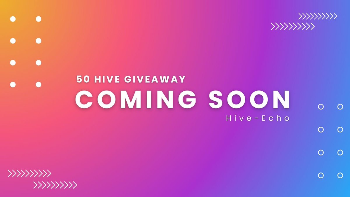 Beet_Root_Soup's tweet photo. 📢50 HIVE #Giveaway Coming Soon!

#Hive