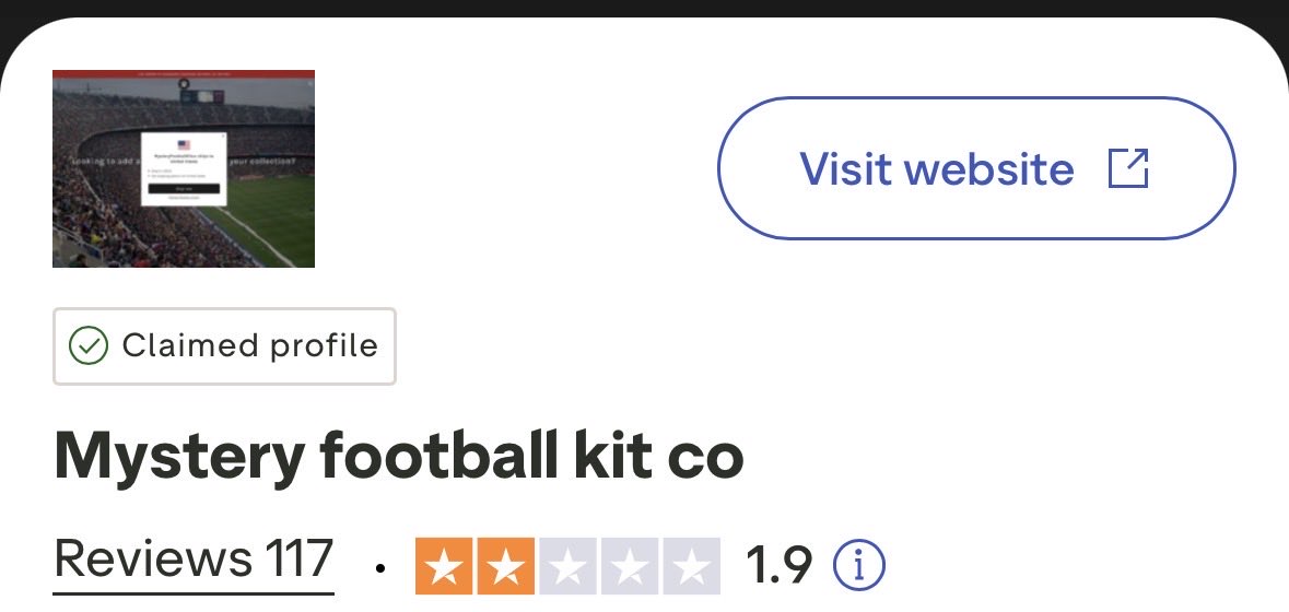 JamieSpence93's tweet photo. @MysteryFootyco No shit. Conmen. https://t.co/k0QHtc1ki0