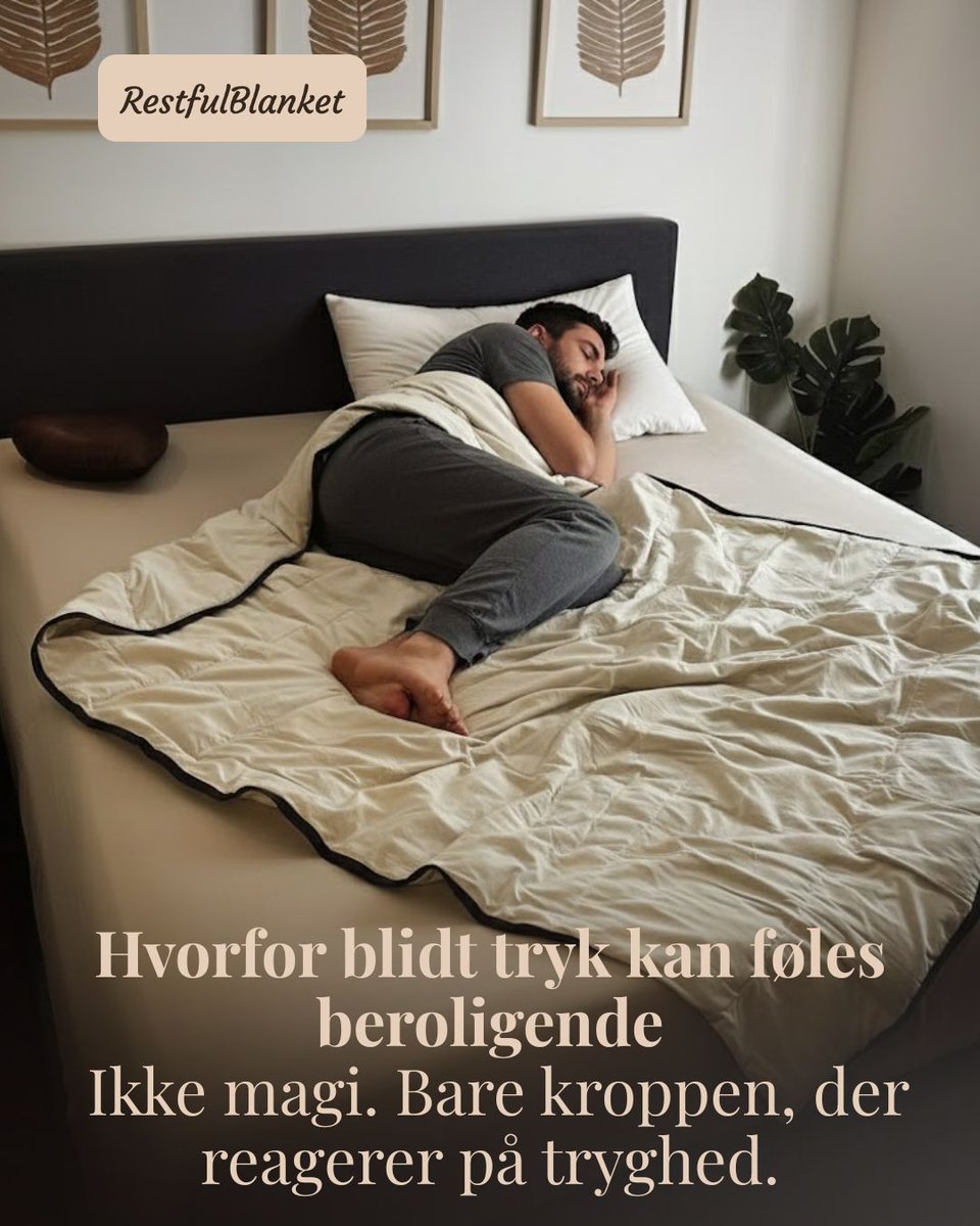 RestfulBlanket's tweet photo. Dybt tryk handler ikke om vægt, men om tryghed.
Blidt, jævnt tryk kan støtte nervesystemet, når kroppen har været på overarbejde.

Ingen store løfter.
Bare ro, der starter i kroppen.

👉 Læs mere her: https://t.co/R6WCr7eOHo

#Nervesystemet #RoIKroppen #MenneskecentreretDesign https://t.co/u0ZWUL6Irj