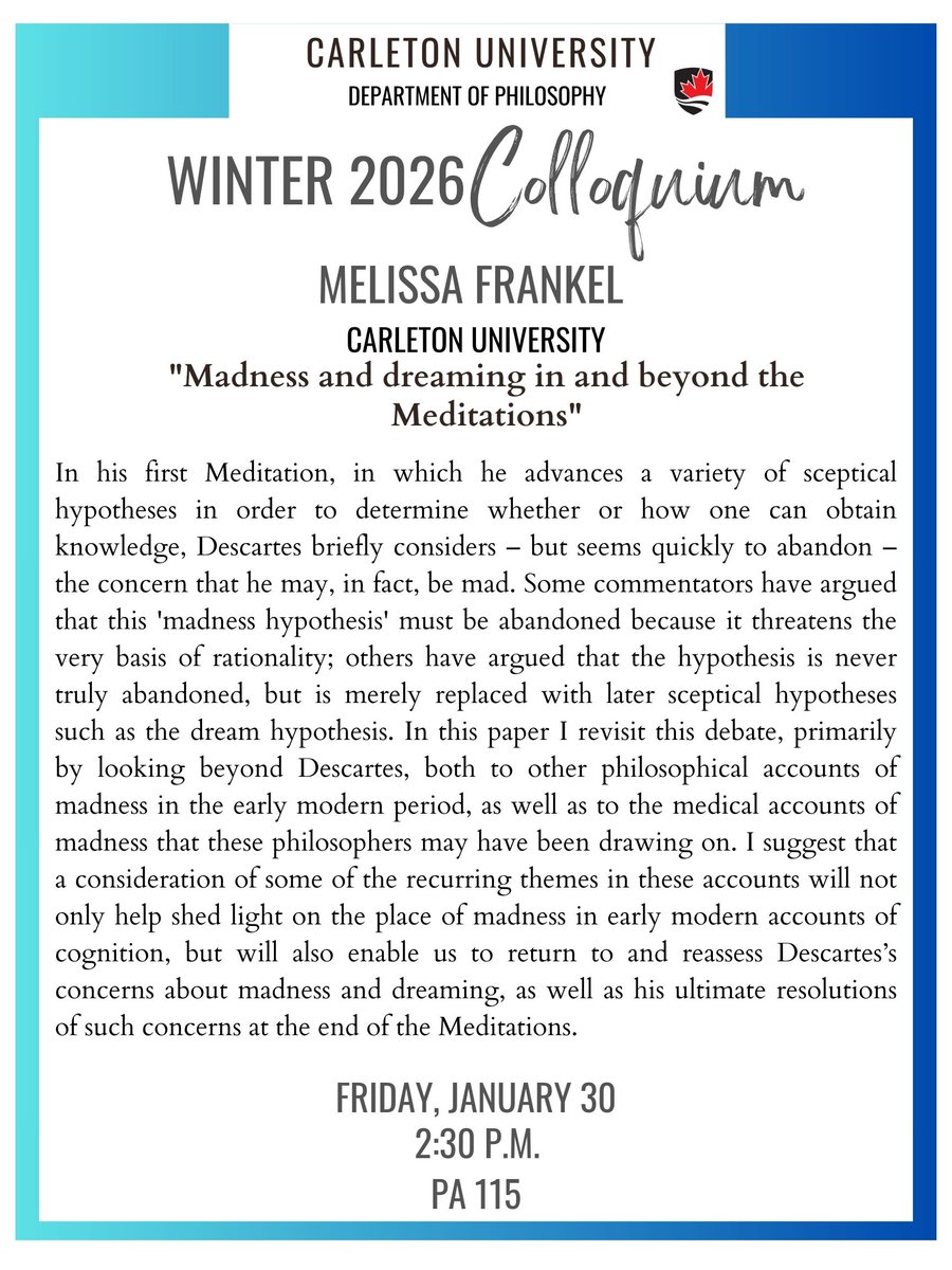 Carleton University Philosophy tweet media