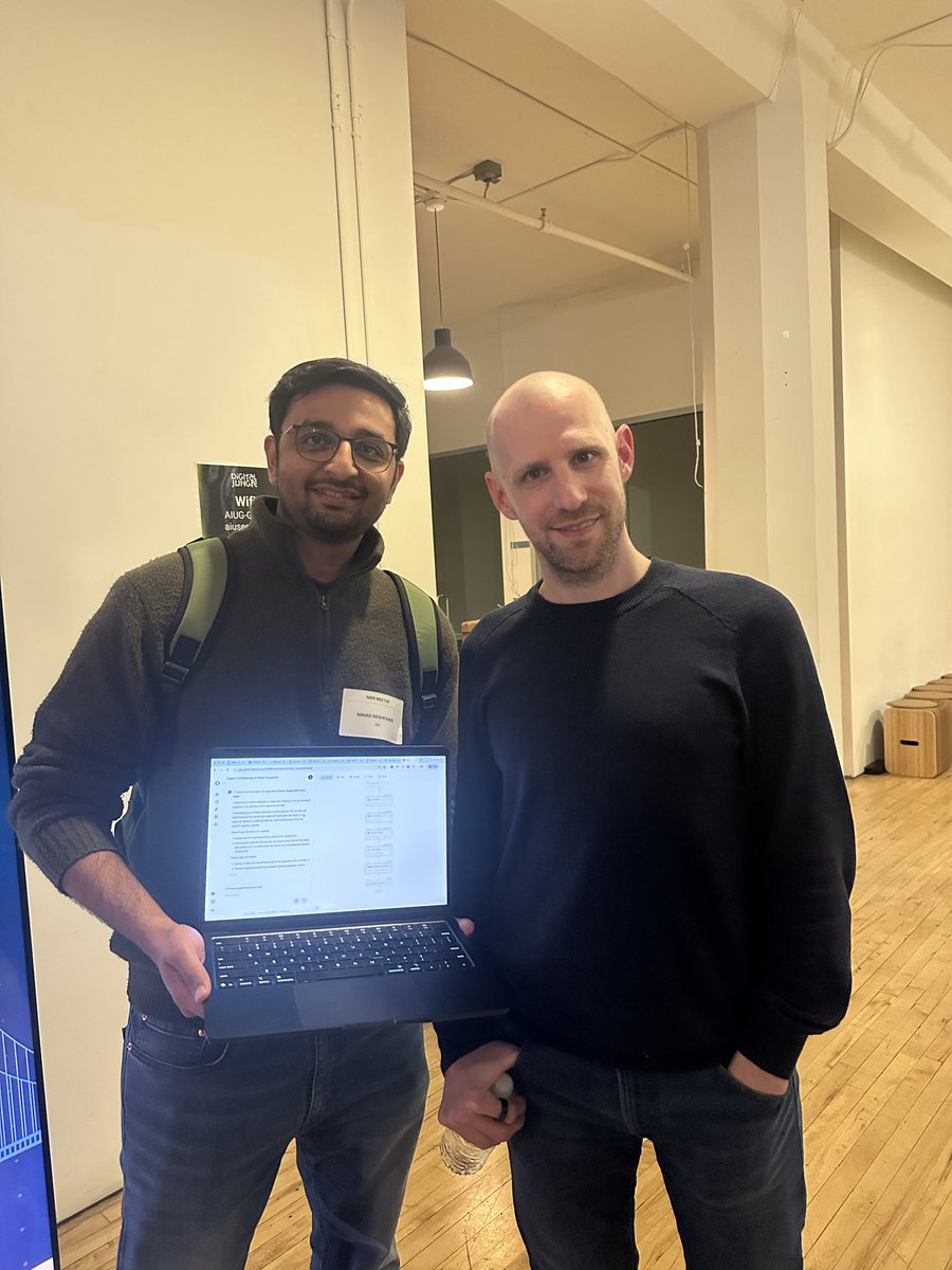 ninad28's tweet photo. Got genuine product feedback from the super humble CEO of n8n, Jan Oberhauser

SF is amazing! https://t.co/QzXNj6syer