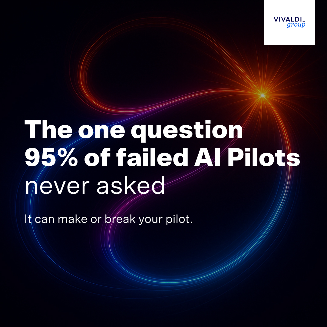 Why do thousands of AI pilots fail?

They never asked the one question that actually matters.

“If this pilot works, what system does it improve: Customer, Brand, or Value?”

If you can’t answer that, you’re just adding another tool.

Find out more here: vivaldigroup.com/orchestrating_…
