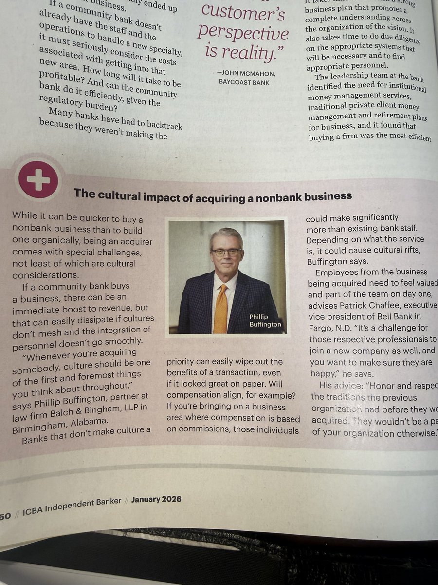 BradMBolton's tweet photo. Southern Gentleman alert in this months @ICBA #IBMAG
@PhilBuffington @Robbiepob
@gordonfell https://t.co/0RgbtRqsBH