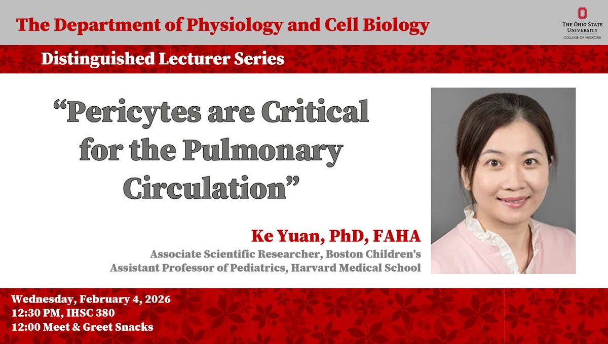 The Ohio State Univ. Physiology and Cell Biology tweet media