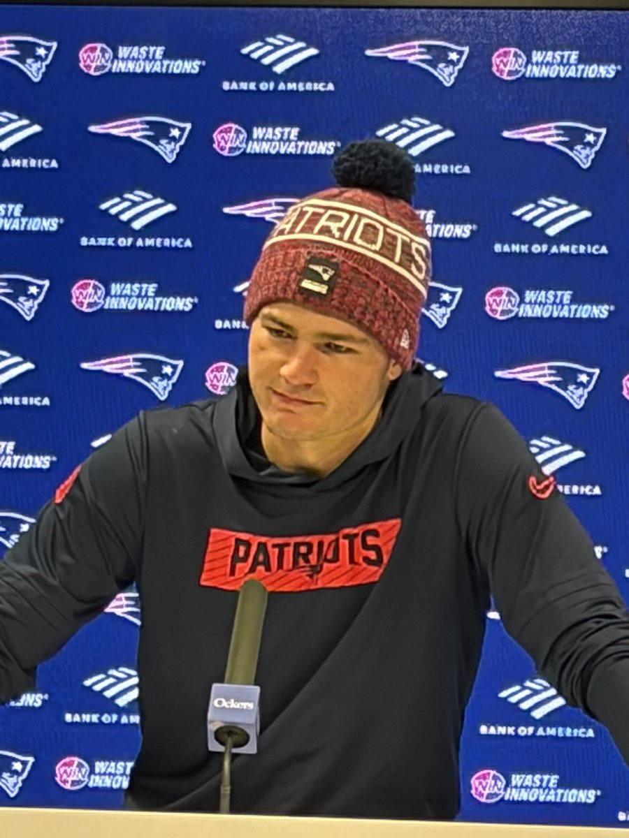 ChadGraff's tweet image. Drake Maye talked about going to Super Bowl parties as a kid. 

“And now we’re the party,” he said.