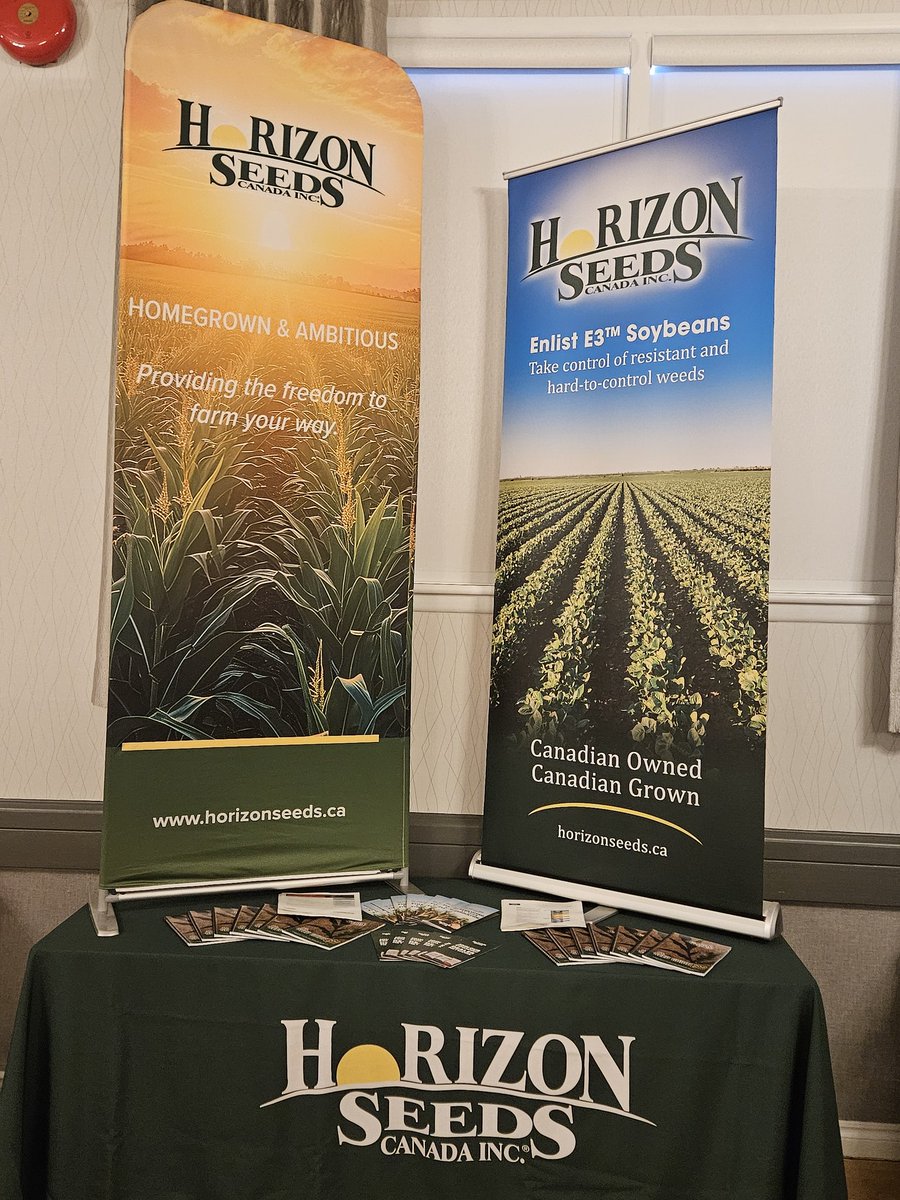 HorizonGHM's tweet photo. Happy to support the Norfolk Soil and Crops annual meeting in Delhi. 
@HORIZON_SEEDS #OSCIA #plant2026 #Canadiangrown #Norfolkcounty https://t.co/72mikgWHAD