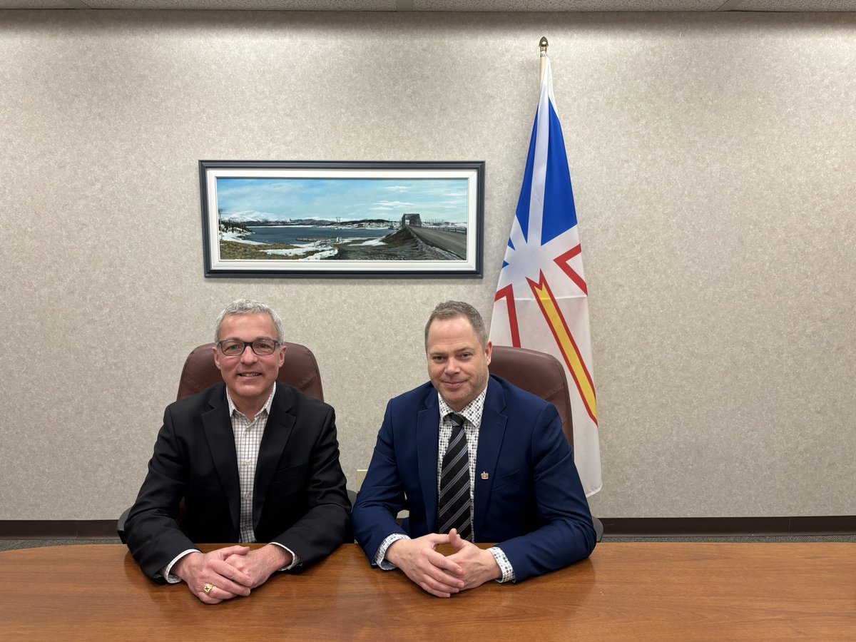 Two more Ministerial meetings today with the Govt of Nfld&amp;Lab. Thx Ministers Tibbs and Goosney for the important discussions regarding Environment &amp; Labour initiatives as they relate to the #retail sector. <a href="/RetailCouncil/">Retail Council of Canada</a> #RCC