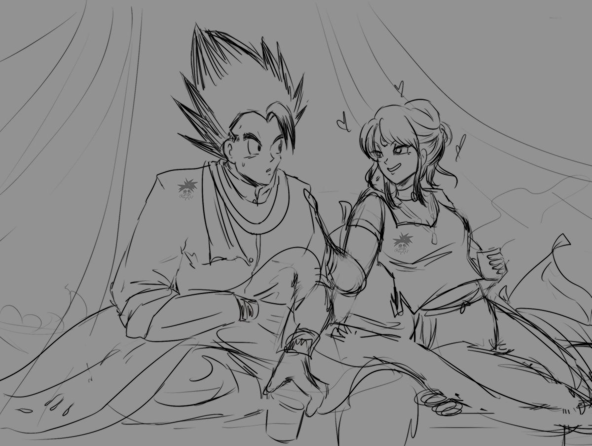 Bigogles1's tweet photo. Bulchi n Gogeta Shaadi aftermath pic I never finished :( #Gogebul #WIP https://t.co/orloqr0VuV