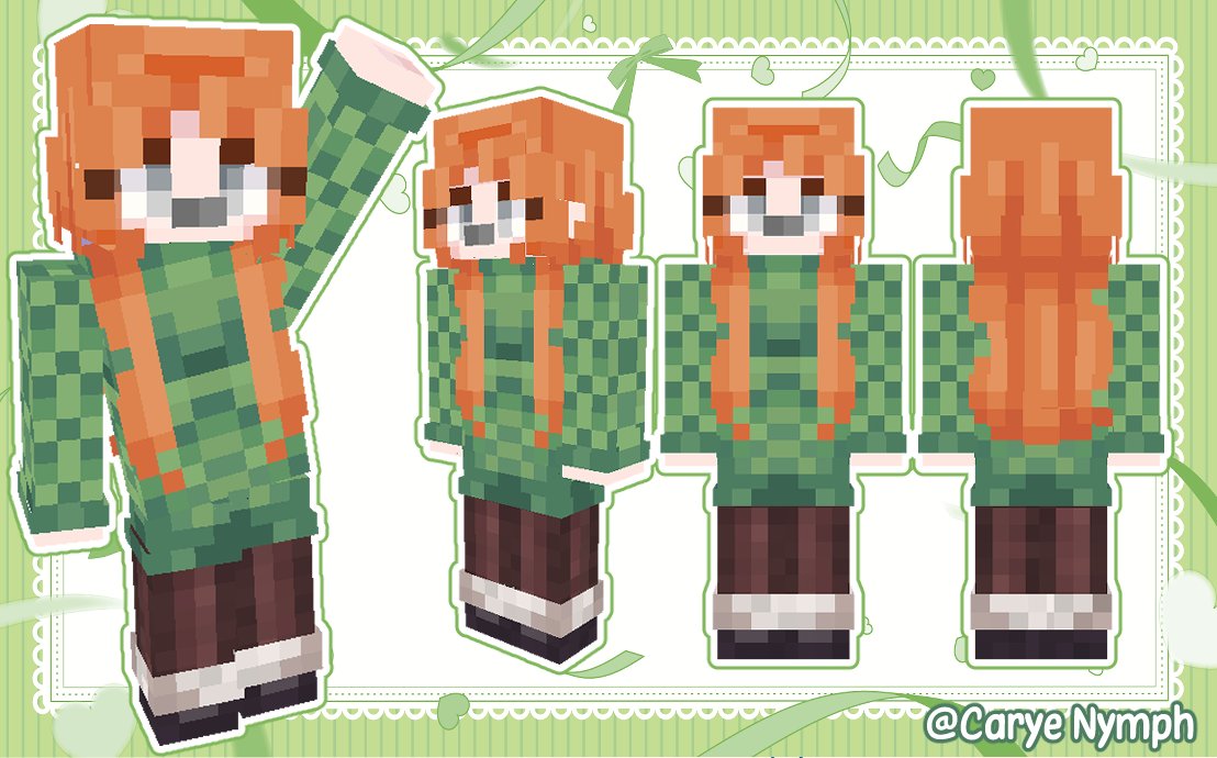 Cute Minecraft skin that I did a bit ago💖

#VGenComm