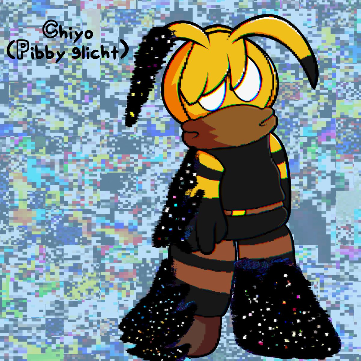 Chiyo infectado por el glicht de Pibby
"Confundido y trata de mantener el control"
#SmilingCrittersOc #pibby