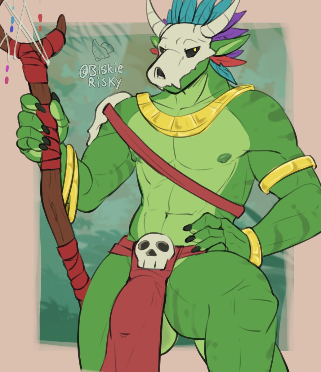 saw that the witch doctor got an official portrait

drawing him again lul