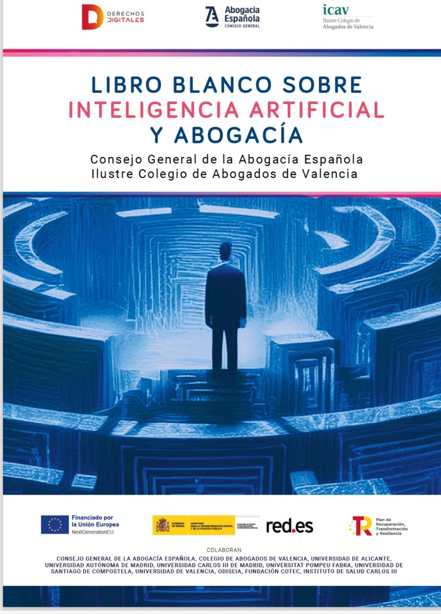 LIBRO BLANCO SOBRE INTELIGENCIA 
ARTIFICIAL Y ABOGACÍA
1drv.ms/b/c/a176902dca…