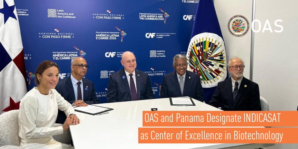 #OAS and #Panama Designate INDICASAT as Center of Excellence in Biotechnology

ℹ️ oas.org/en/media_cente…
