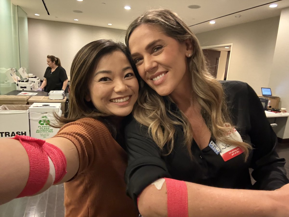 RinaNakanoTV's tweet image. Blood donation buddies with @CBSLosAngeles’ @jaimemaggio! Thank you for coordinating our studio’s @RedCross #blooddrive!