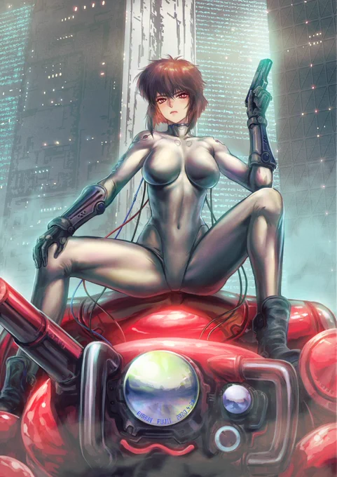 何度も上げてる絵だけど、昔に描いた原作版攻殻機動隊イラスト。 ほんと原作版アニメは長年待ちわびていたので、ほんと生きてて良かったレベル。制作に関わった方々、どうもありがとう!