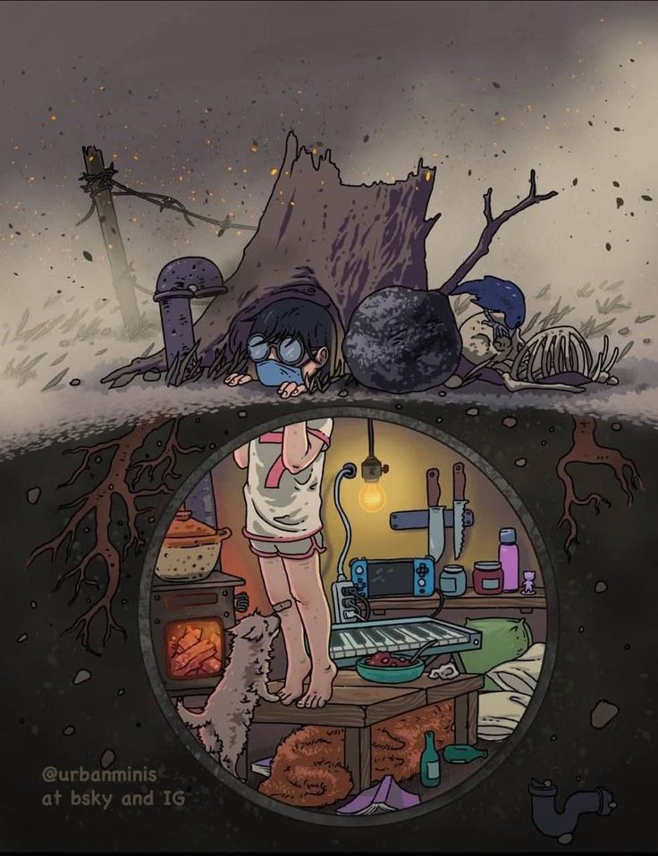 Juanma_PR79's tweet photo. Buenas noches!! 😉
#ilustracion #apocalipsis #postapocaliptico #bunker #madriguera https://t.co/ew1jziNggX