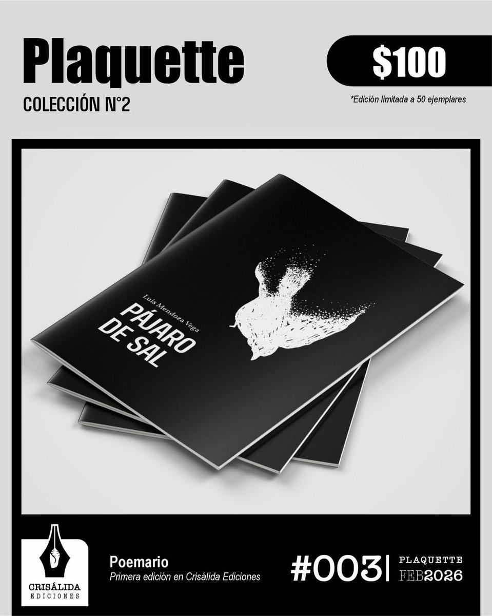 Oigan, me hace muy feliz compartirles que mi primera plaquette de poesía ya está aquí. Qué emoción, pero también qué nervios. A ver qué tal.
☄️🪽☄️🪽☄️🪽