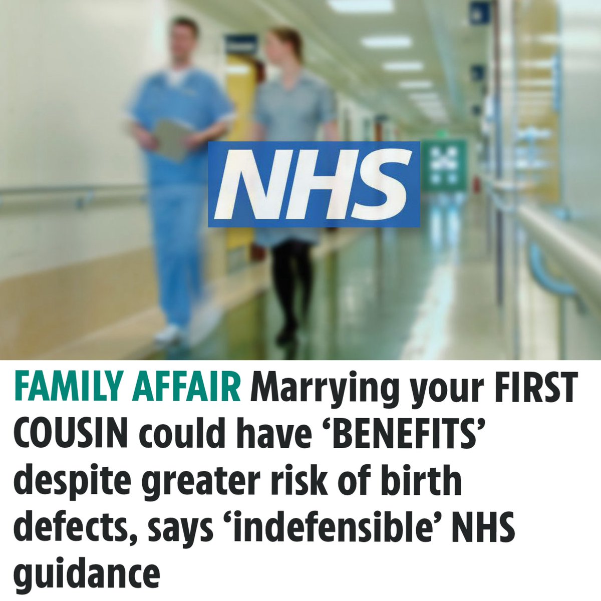 🚨NEWS: Doctors and nurses across the NHS  in the UK are promoting cousin fucking inside hospitals and GP surgeries.

A decade ago this would’ve been dismissed as dark satire. Today it's the emerging reality in many areas.

Cousin fucking must be banned.