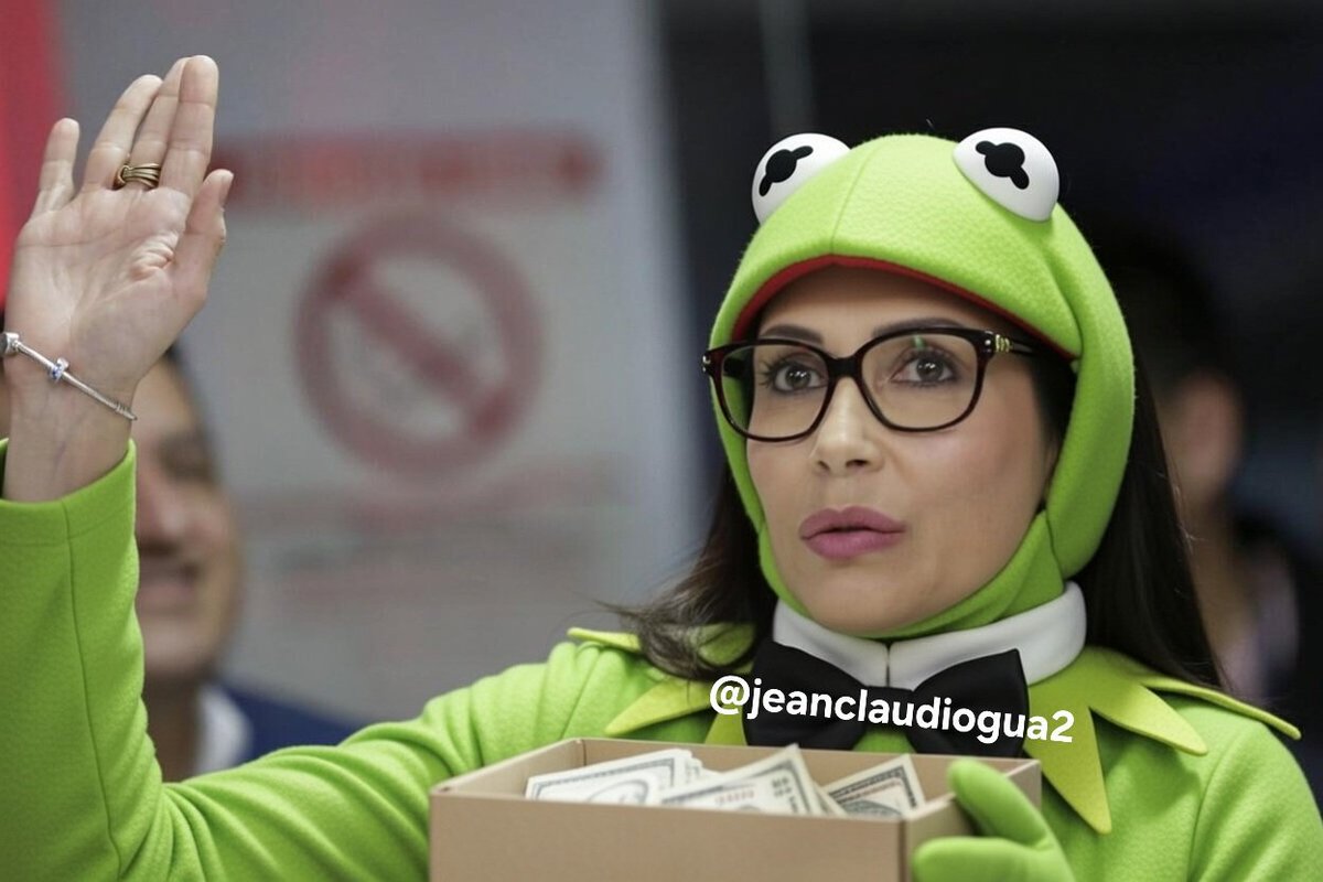 Comparte la imagen de la rana René de la suerte, para que nunca te falte plata en tu caja chica.