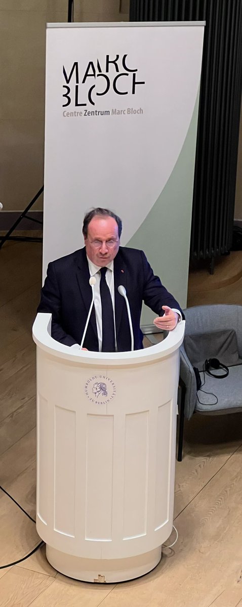 Un programme de… président pour François Hollande aujourd’hui à Berlin
Rencontres avec Angela Merkel, Frank Walter Steinmeier, Martin Schulz et un proche du vice-chancelier Lars Klingbeil
Et le soir une discussion à l’invitation du Centre Marc Bloch avec notamment Armin Laschet