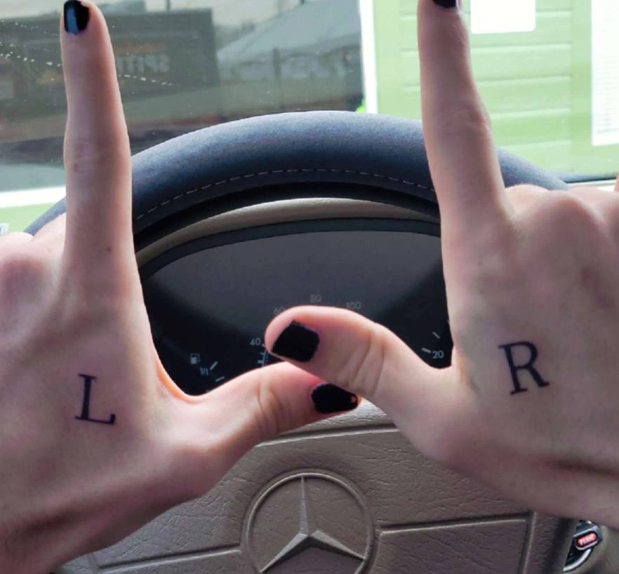 KrisRuleZ's tweet photo. my girlfriend bullied me ferociously on a daily basis for not knowing my Left and Right, and for having no tats. 

So I decided to handle both issues at the same time so we could stay together. https://t.co/s2pVhkuzoG