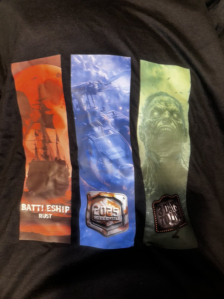 Vaya camiseton ❤️ un orgullo haber dejado mi marca en 2025 en <a href="/playrust/">Rust</a> con <a href="/Covenant_Rust/">COVENANT</a> <a href="/3daystoliveRust/">3 Days To Live 2</a> y Battleship . 2026 será aún más fuerte .