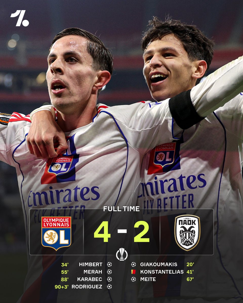 Lyon top the League Phase of the Europa League 🔝🔥

Could they go all the way...🏆❓