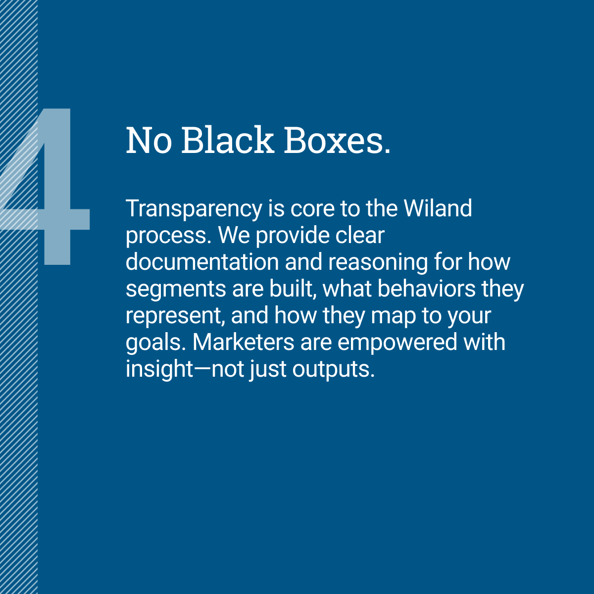 WilandInc's tweet image. Traditional segmentation models can’t keep up with today’s consumers. our Marketing Segmentation Model delivers fully custom, behavior-based personas grounded in real spend data. See the advantages: bit.ly/4af8eP4

#Wiland #Marketing #ConsumerInsights #AudienceData