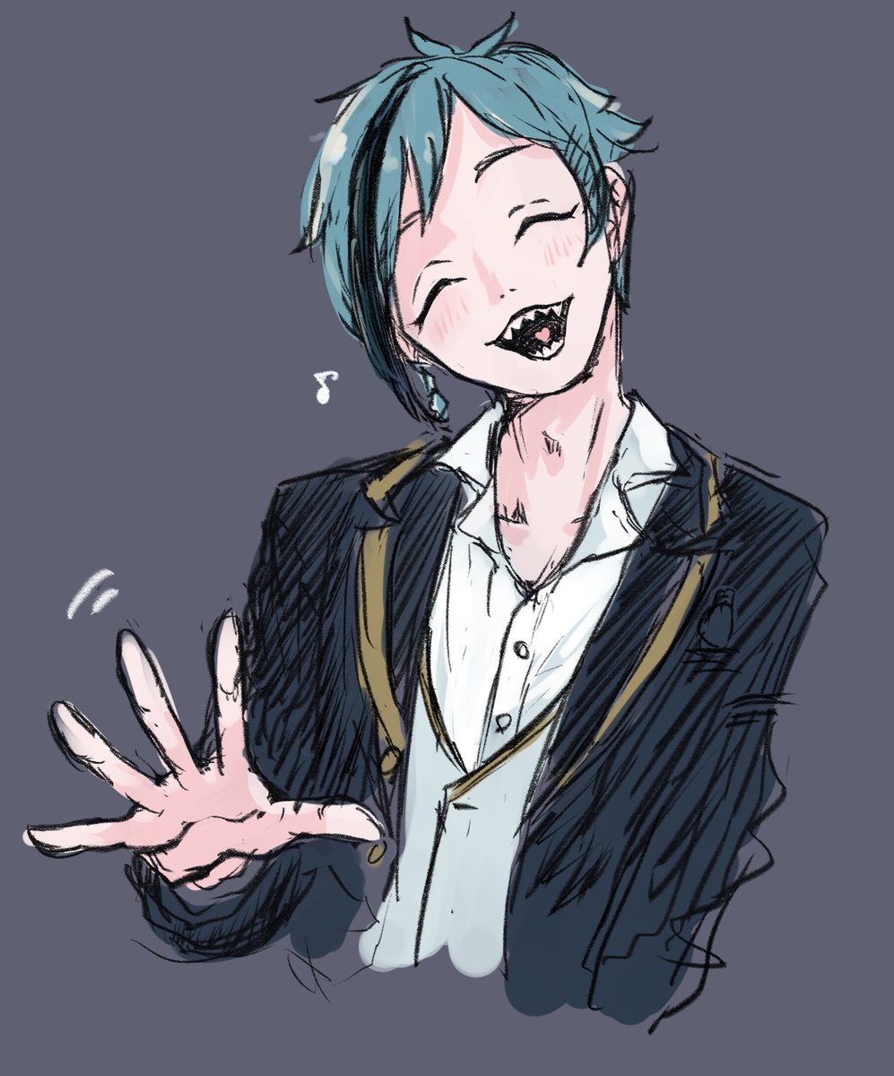 s0u0i's tweet photo. 未プレイだけど顔がすきだから描いたフロイドくん https://t.co/PKlNoLRe8M