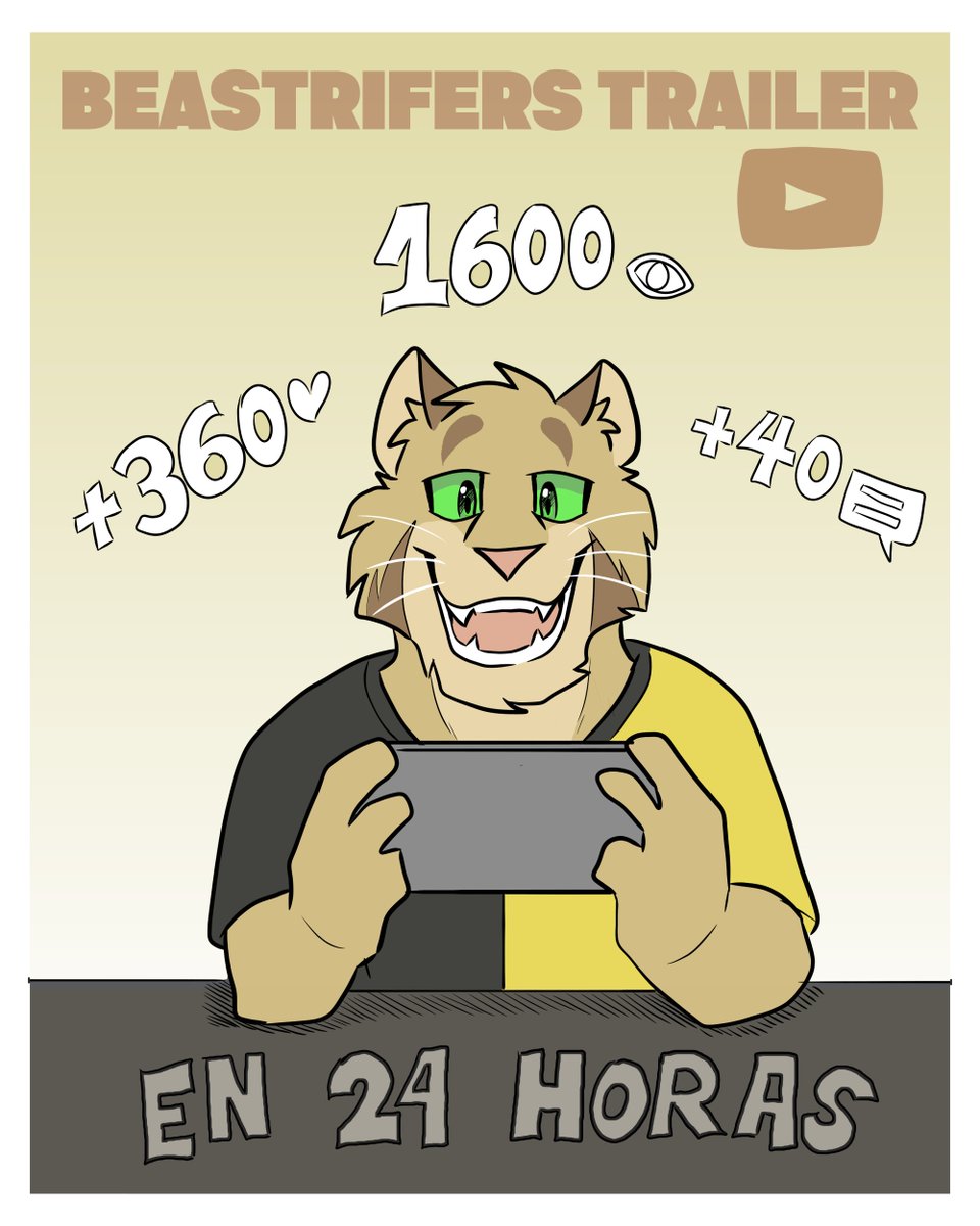 Ki'ubo
Gracias por todo el apoyo al trailer de Beastrifers, si no lo vieron todavia, vayan a hacerlo. Compartan el video y asi ayudaran un montón al proyecto.