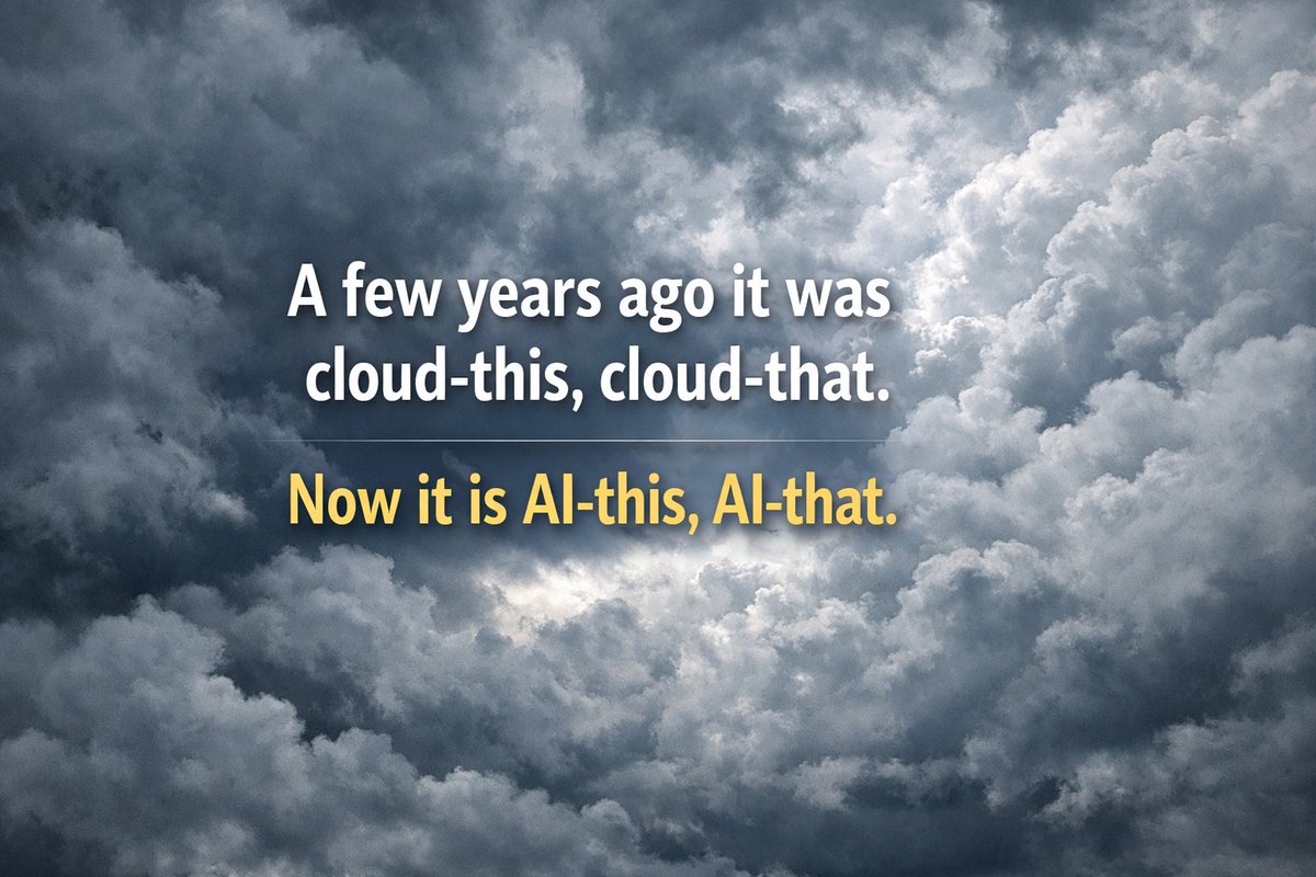 carlosdepaula1's tweet photo. Now, I suppose no one is making money with cloud that justifies the investment. The same may happen with AI. This, and that. Only it requires a lot of electricity. #AI #cloud #ArtificialInteligence https://t.co/NQIqz5ivo7