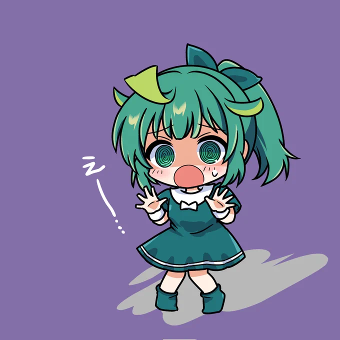 本日のミド子さん(゜◇゜)〣〣 #おえかき #イラスト