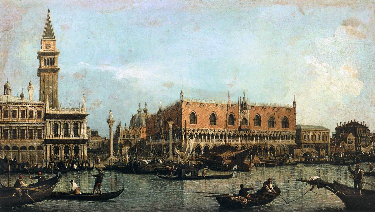 The Molo and the Piazzetta San Marco, Venice #artbots #canaletto