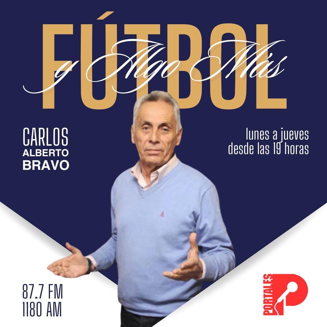 AL AIRE | La actualidad, los hechos que marcaron el día, están en Fútbol y algo más en #LaPrimeraDeChile.

Escúchanos en vivo: radioportales.cl/sitio/portales… - 87.7 FM y 1180 AM.