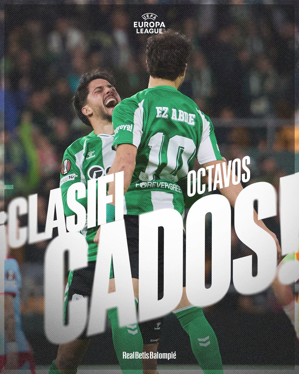 Pues sí... ¡Estamos en el 𝐓𝐨𝐩𝐨𝐜𝐡𝐨!

¡A POR LA SIGUIENTE RONDA! 🏆👊

#EuroBetis