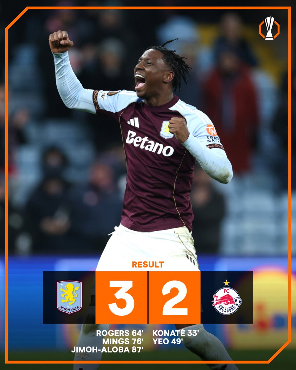 EuropaLeague's tweet photo. 19-year-old Jimoh-Aloba completes stunning comeback for Villa 🤩

#UEL https://t.co/aPWeUbPy0X