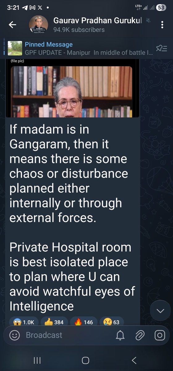 OfficeOfDGP's tweet image. January 7, 2026 post

Ask yourself

Why mata got admitted to hospital and what happened after that

Gangaram private room is the most secure location

Clue : did u hear any word on UGC from any loud mouth congressi? They hired soldout right wing youtubers and twitter handles