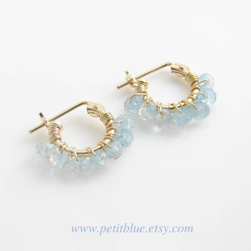 JewelryByMikako's tweet image. Aquamarine Hoop Earrings ~ March Birthday ~ 14K GF Hoop Earrings ~ 10mm or 12mm ~ Birthstone Earrings ~ Bridesmaid Gift ~ Aquamarine tuppu.net/1f437fc3  #SmallHoop