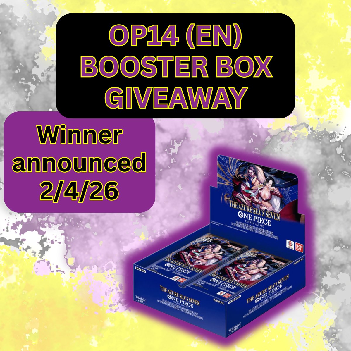 To celebrate our first 10k in sales milestone, a giveaway!

We did Pokémon last time — this time One Piece 😁

Winner gets an OP14 (EN) Booster Box!

To enter:
✅ Follow <a href="/CollecTableGmng/">CollecTable Gaming</a> 
✅ Like &amp; Repost this post
✅ Comment your top chase!

Winner announced Wednesday (2/4/26)