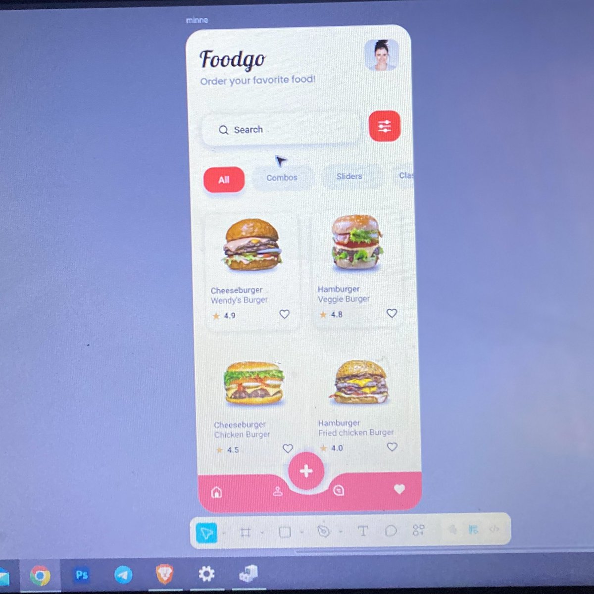 J_oyByte's tweet photo. Day 4📍
I tired recreating a food app UI in figma and I asked myself:
What grabs the user’s attention first?
Are the buttons obvious and easy to tap?
Is the spacing comfortable? 
Applying what I’ve learned so far about hierarchy, spacing, alignment and clarity🫱#mtl_community https://t.co/kIDJwCA6lr