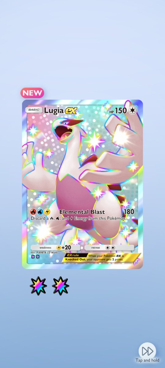 My first EX pull of the new set <a href="/BitterHyena/">Kyle Dotson</a> 😁

#PokemonTCGPocket