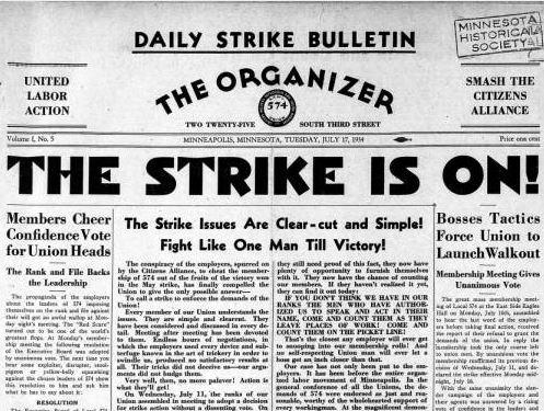 PRL_library's tweet image. What a real #generalstrike is: #Minneapolis, 1934: "The militancy of the workers needs only to be fused with an authentic leadership which brings organization, consciousness and spirit of determined struggle into the movement. Minneapolis was an example of such a fusion." #Cannon