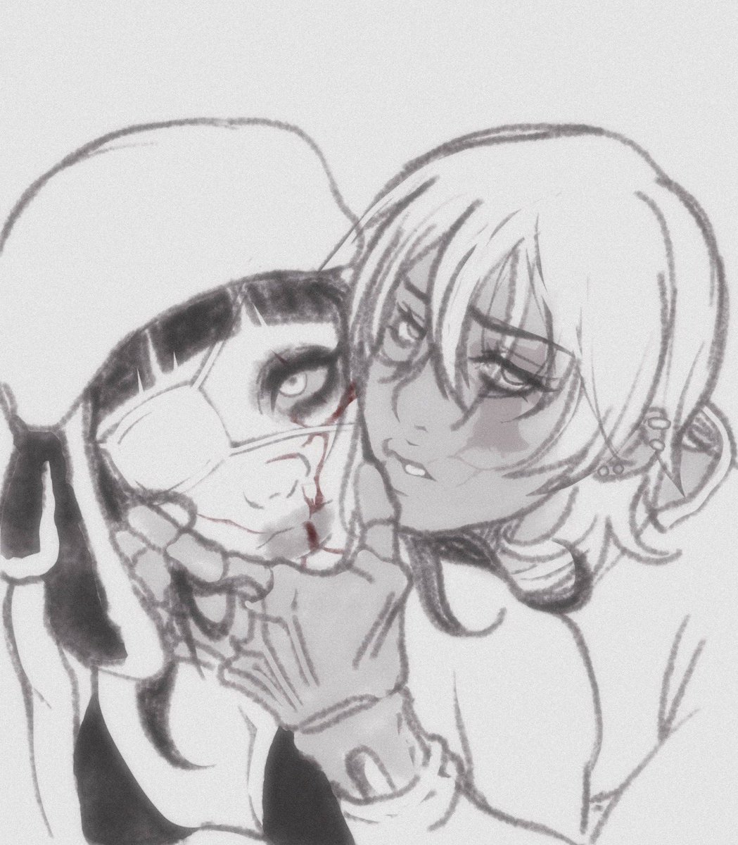 Amazing art made by <a href="/shangrilapost/">𒁂winter 🌈⃤— ✣ ✤ ✢</a> 🩸

#Oc #3Dvtuber #Horrorvtuber #horroroc